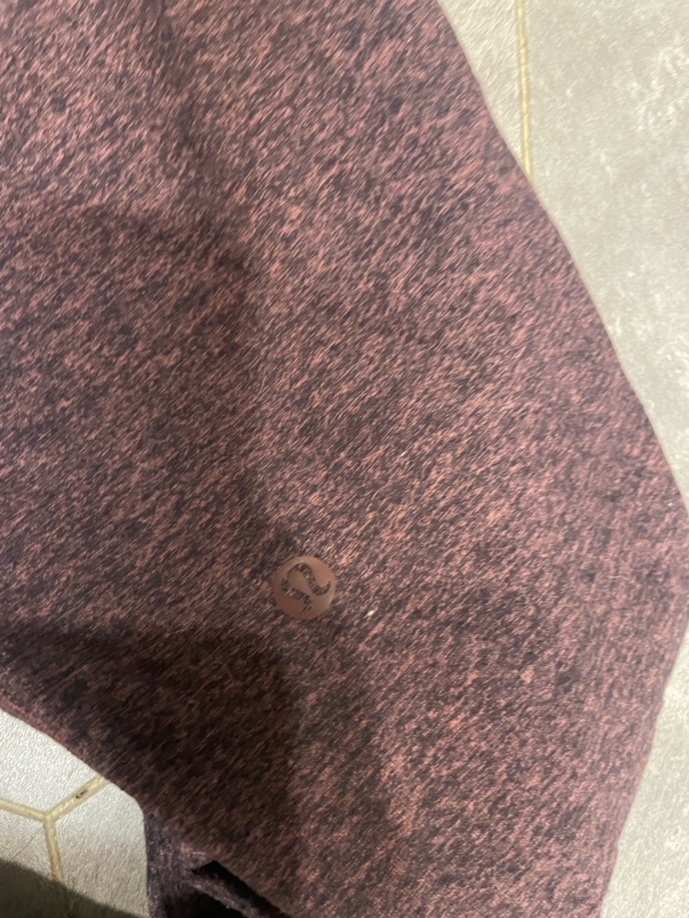lululemon athletica Heathered Plum and Black Leggings